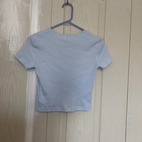 H&M Baby Tee in Baby Blue Size M - Picture 4 of 4